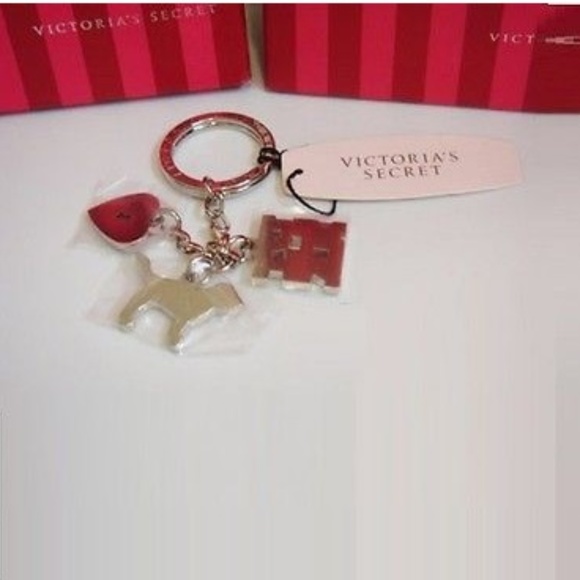 Victoria's Secret Accessories - NEW Victoria's Secret Pink Dog Key Chain Rare